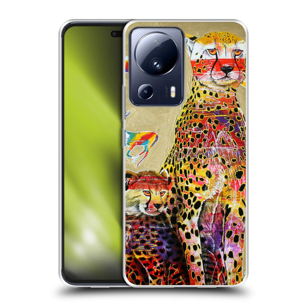 Graeme Stevenson Colourful Wildlife Cheetah Soft Gel Case for Xiaomi 13 Lite 5G