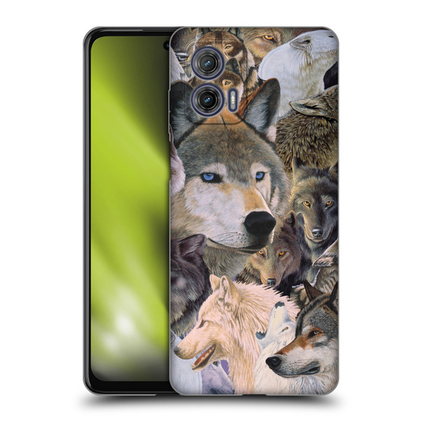 Graeme Stevenson Wildlife Wolves 1 Soft Gel Case for Motorola Moto G73 5G