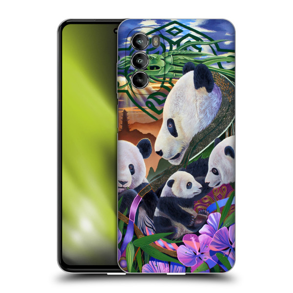 Graeme Stevenson Wildlife Pandas Soft Gel Case for Motorola Moto G82 5G