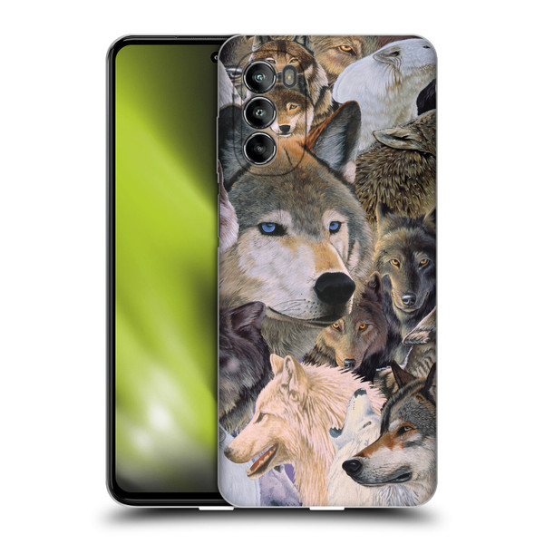 Graeme Stevenson Wildlife Wolves 1 Soft Gel Case for Motorola Moto G82 5G