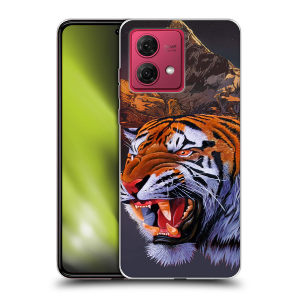 Graeme Stevenson Wildlife Tiger Soft Gel Case for Motorola Moto G84 5G