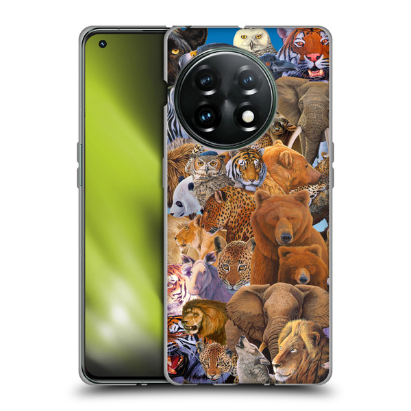 Graeme Stevenson Wildlife Animals Soft Gel Case for OnePlus 11 5G