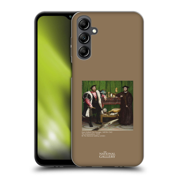 The National Gallery People Holbein The Ambassadors Soft Gel Case for Samsung Galaxy M14 5G