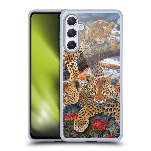 Graeme Stevenson Wildlife Leopard Soft Gel Case for Samsung Galaxy M54 5G