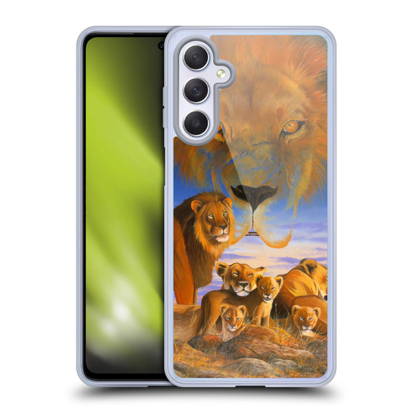 Graeme Stevenson Wildlife Lions Soft Gel Case for Samsung Galaxy M54 5G