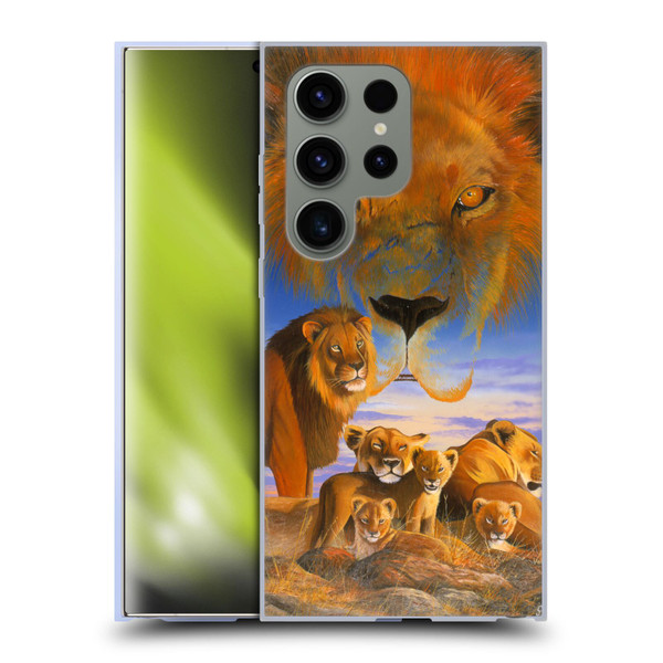 Graeme Stevenson Wildlife Lions Soft Gel Case for Samsung Galaxy S24 Ultra 5G