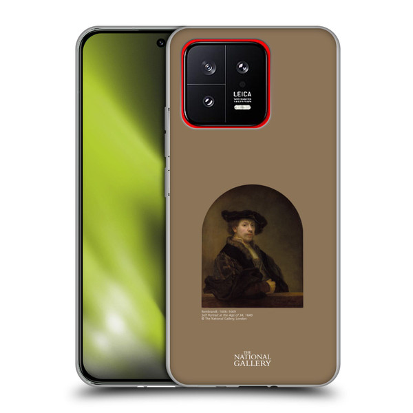The National Gallery People Rembrandt Self Portrait Age 34 Soft Gel Case for Xiaomi 13 5G