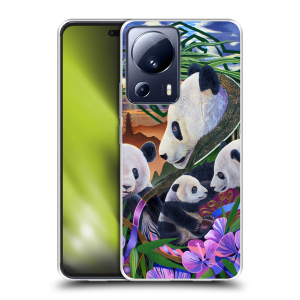Graeme Stevenson Wildlife Pandas Soft Gel Case for Xiaomi 13 Lite 5G
