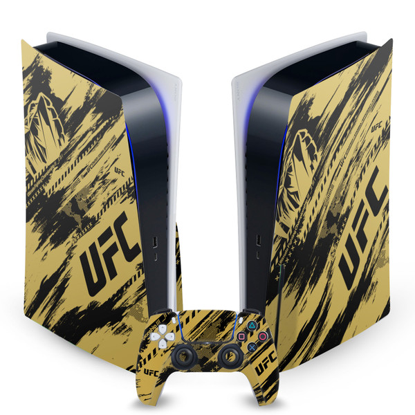 UFC Graphics Brush Strokes Vinyl Sticker Skin Decal Cover for Sony PS5 Disc Edition Bundle