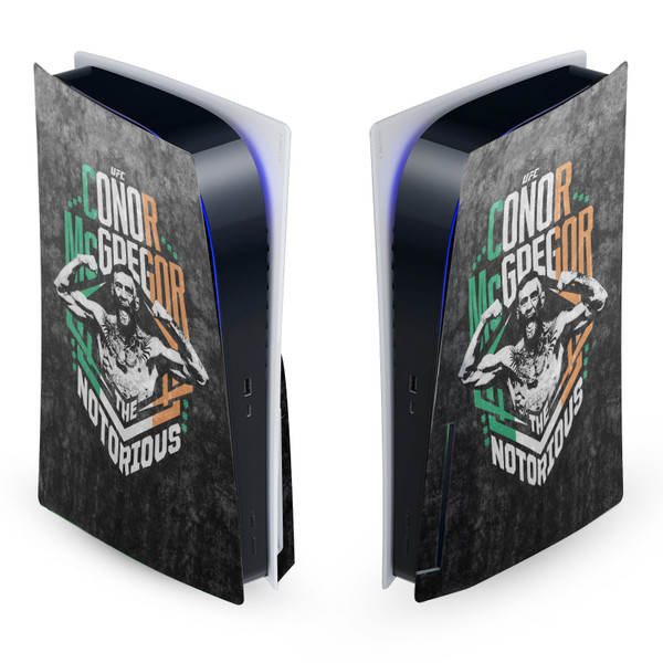 UFC Graphics Conor McGregor Distressed Vinyl Sticker Skin Decal Cover for Sony PS5 Disc Edition Console
