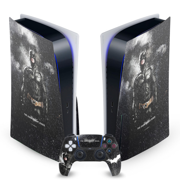 The Dark Knight Rises Key Art Character Posters Vinyl Sticker Skin Decal Cover for Sony PS5 Disc Edition Bundle
