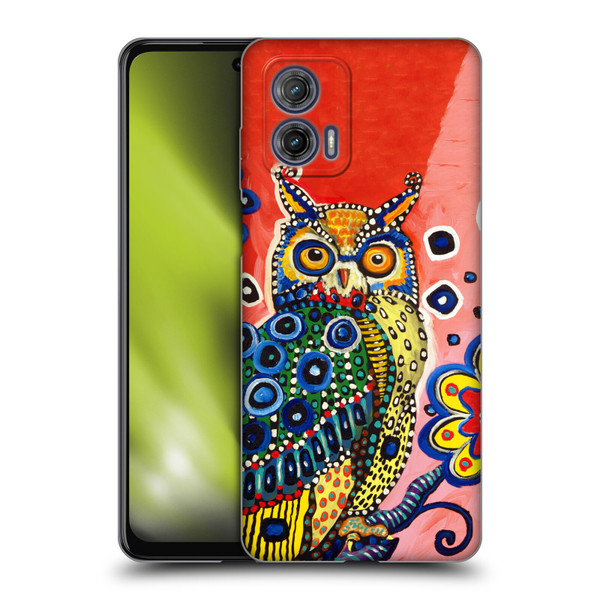 Mad Dog Art Gallery Animals Owl Soft Gel Case for Motorola Moto G73 5G
