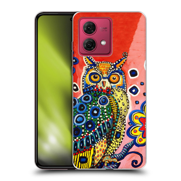 Mad Dog Art Gallery Animals Owl Soft Gel Case for Motorola Moto G84 5G