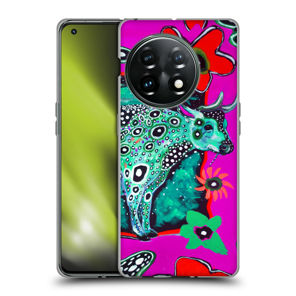 Mad Dog Art Gallery Animals Cosmic Cow Soft Gel Case for OnePlus 11 5G