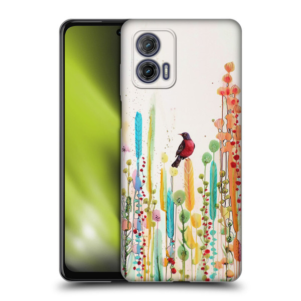 Sylvie Demers Birds 3 Scarlet Soft Gel Case for Motorola Moto G73 5G