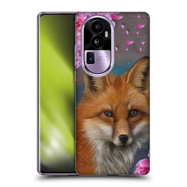 Ash Evans Animals Fox Peonies Soft Gel Case for OPPO Reno10 Pro+