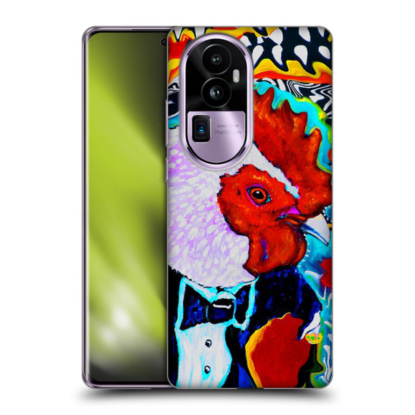 Mad Dog Art Gallery Animals Rooster Soft Gel Case for OPPO Reno10 Pro+