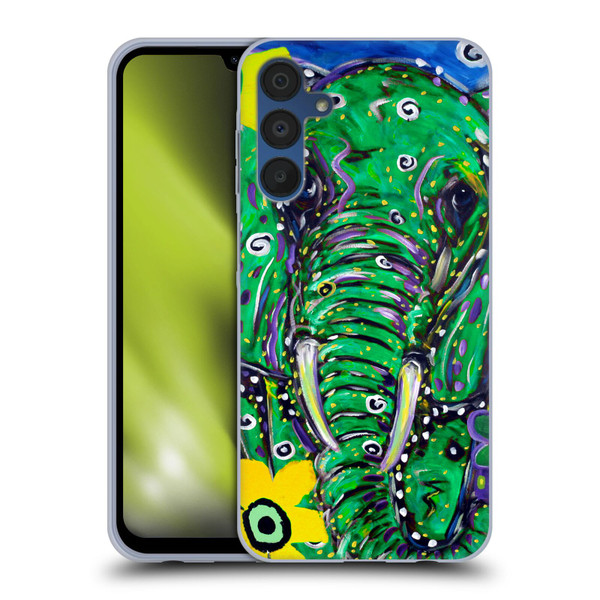 Mad Dog Art Gallery Animals Elephant Soft Gel Case for Samsung Galaxy A15