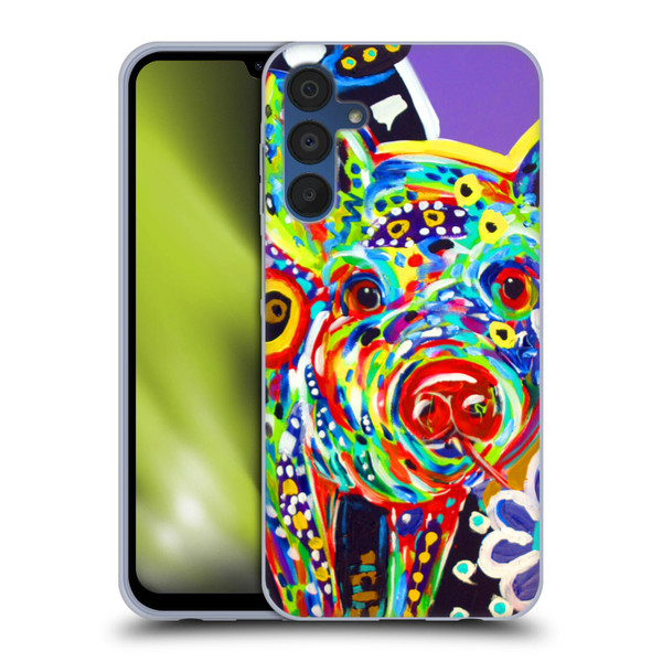 Mad Dog Art Gallery Animals Pig Soft Gel Case for Samsung Galaxy A15