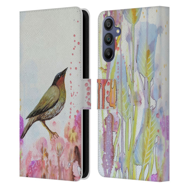 Sylvie Demers Birds 3 Dreamy Leather Book Wallet Case Cover For Samsung Galaxy A15
