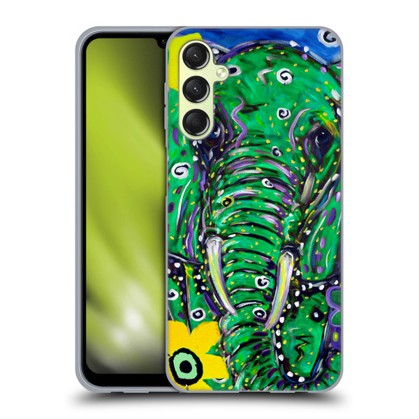 Mad Dog Art Gallery Animals Elephant Soft Gel Case for Samsung Galaxy A24 4G / Galaxy M34 5G