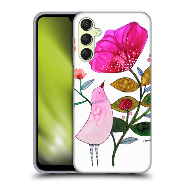 Sylvie Demers Birds 3 Crimson Soft Gel Case for Samsung Galaxy A24 4G / Galaxy M34 5G
