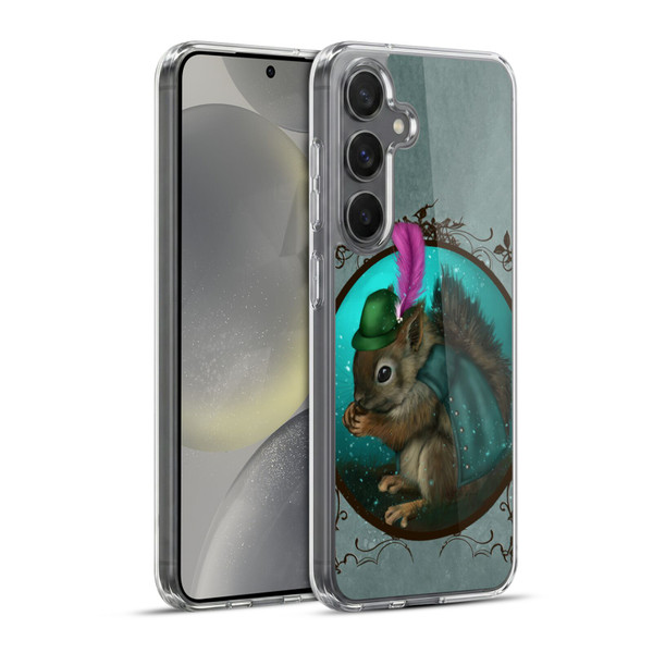 Ash Evans Animals Squirrel Soft Gel Case for Samsung Galaxy S24+ 5G & MagSafe