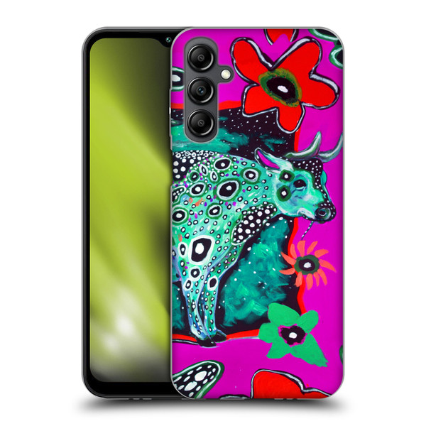 Mad Dog Art Gallery Animals Cosmic Cow Soft Gel Case for Samsung Galaxy M14 5G
