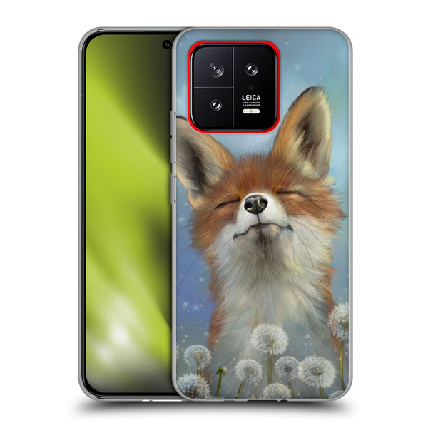 Ash Evans Animals Dandelion Fox Soft Gel Case for Xiaomi 13 5G