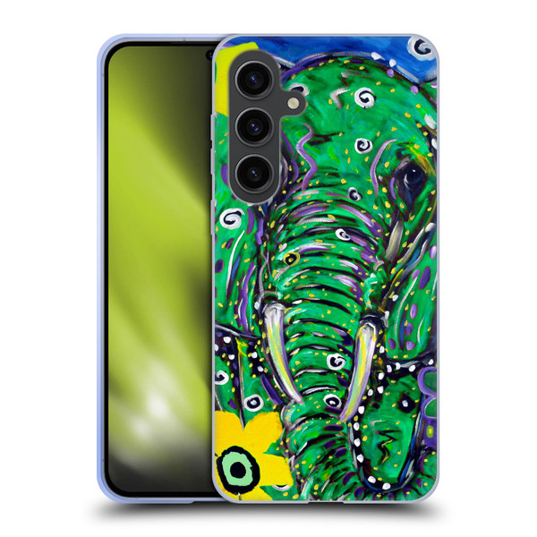 Mad Dog Art Gallery Animals Elephant Soft Gel Case for Samsung Galaxy S24+ 5G