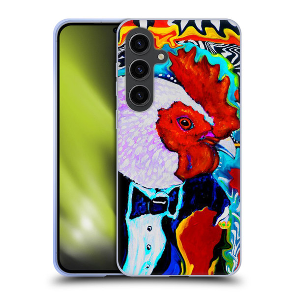 Mad Dog Art Gallery Animals Rooster Soft Gel Case for Samsung Galaxy S24+ 5G