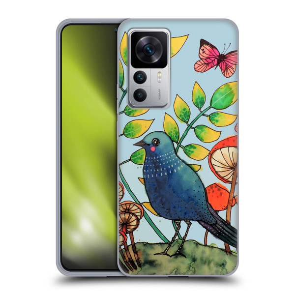 Sylvie Demers Birds 3 Teary Blue Soft Gel Case for Xiaomi 12T 5G / 12T Pro 5G / Redmi K50 Ultra 5G