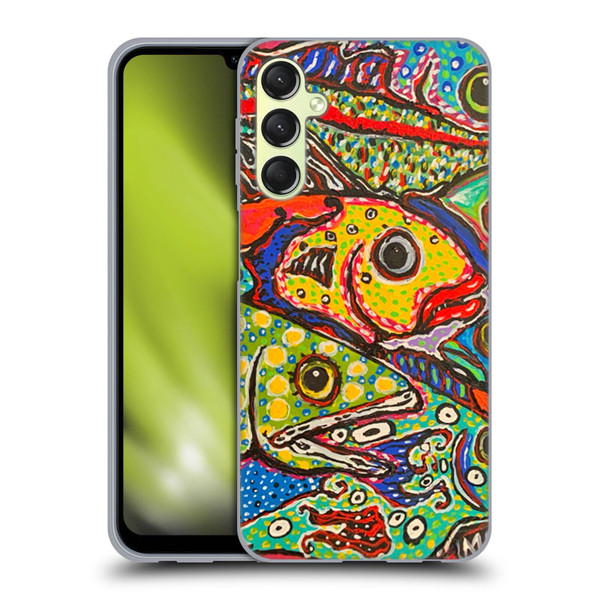 Mad Dog Art Gallery Assorted Designs Many Mad Fish Soft Gel Case for Samsung Galaxy A24 4G / Galaxy M34 5G