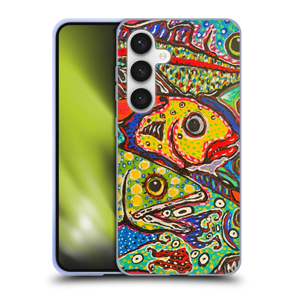 Mad Dog Art Gallery Assorted Designs Many Mad Fish Soft Gel Case for Samsung Galaxy S24 5G