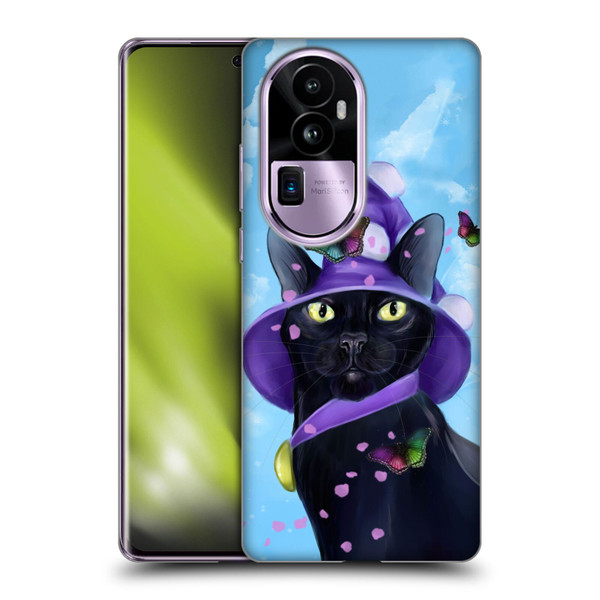 Ash Evans Black Cats Butterfly Sky Soft Gel Case for OPPO Reno10 Pro+