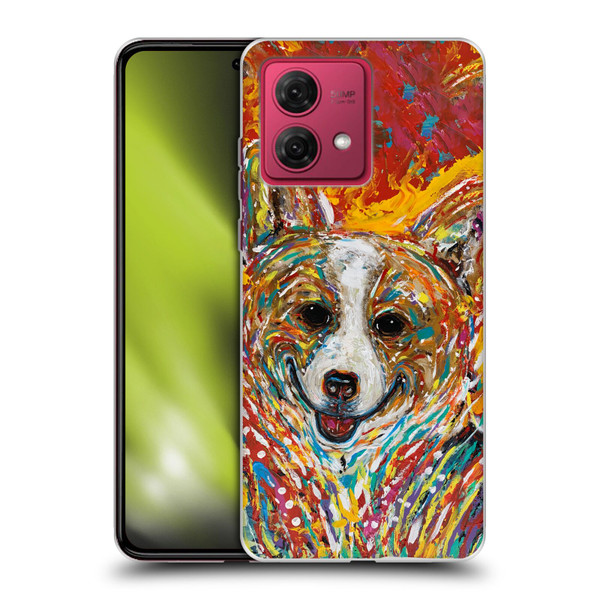 Mad Dog Art Gallery Dog 5 Corgi Soft Gel Case for Motorola Moto G84 5G