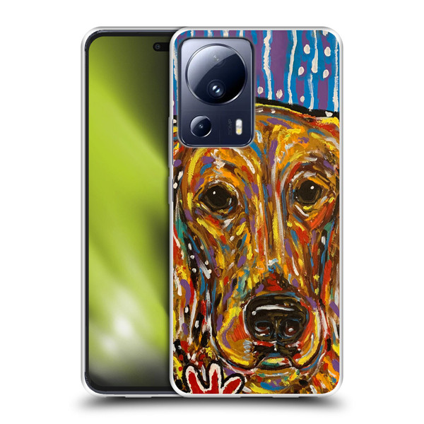 Mad Dog Art Gallery Dog 5 Golden Retriever Soft Gel Case for Xiaomi 13 Lite 5G