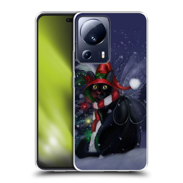 Ash Evans Black Cats Yuletide Cheer Soft Gel Case for Xiaomi 13 Lite 5G