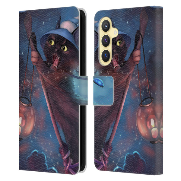 Ash Evans Black Cats 2 Magical Leather Book Wallet Case Cover For Samsung Galaxy S23 FE 5G