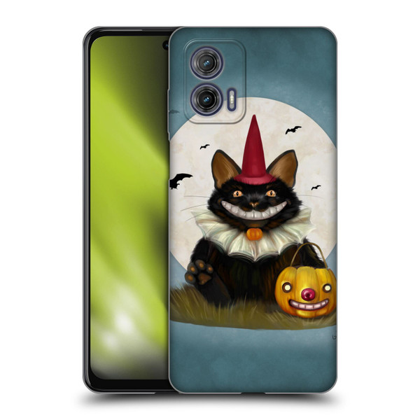 Ash Evans Black Cats 2 Halloween Cat Soft Gel Case for Motorola Moto G73 5G