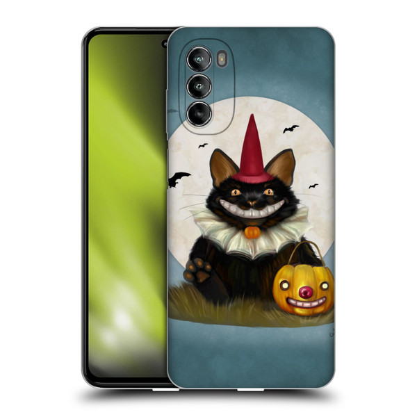 Ash Evans Black Cats 2 Halloween Cat Soft Gel Case for Motorola Moto G82 5G