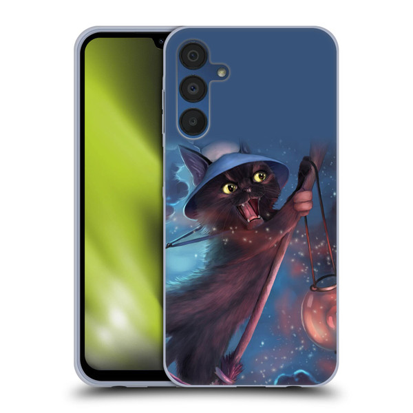 Ash Evans Black Cats 2 Magical Witch Soft Gel Case for Samsung Galaxy A15