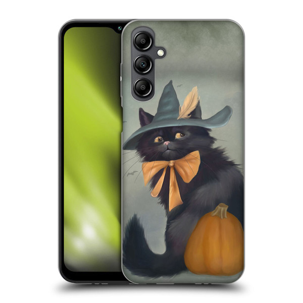 Ash Evans Black Cats 2 Halloween Pumpkin Soft Gel Case for Samsung Galaxy M14 5G