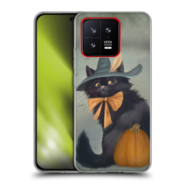 Ash Evans Black Cats 2 Halloween Pumpkin Soft Gel Case for Xiaomi 13 5G