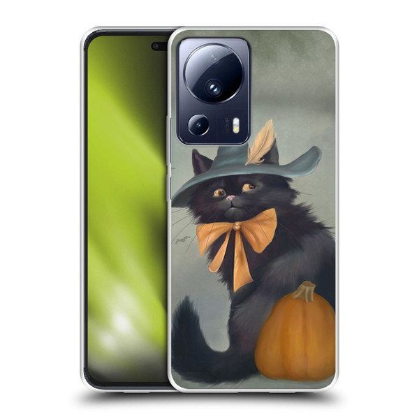 Ash Evans Black Cats 2 Halloween Pumpkin Soft Gel Case for Xiaomi 13 Lite 5G
