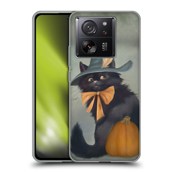 Ash Evans Black Cats 2 Halloween Pumpkin Soft Gel Case for Xiaomi 13T 5G / 13T Pro 5G