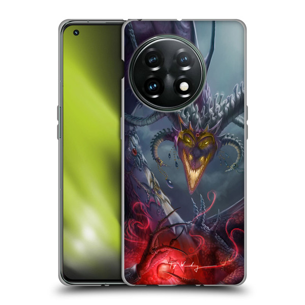 Piya Wannachaiwong Black Dragons Enchanted Soft Gel Case for OnePlus 11 5G