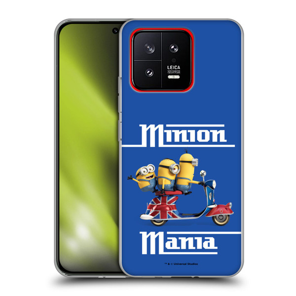 Minions Minion British Invasion Union Jack Scooter Soft Gel Case for Xiaomi 13 5G