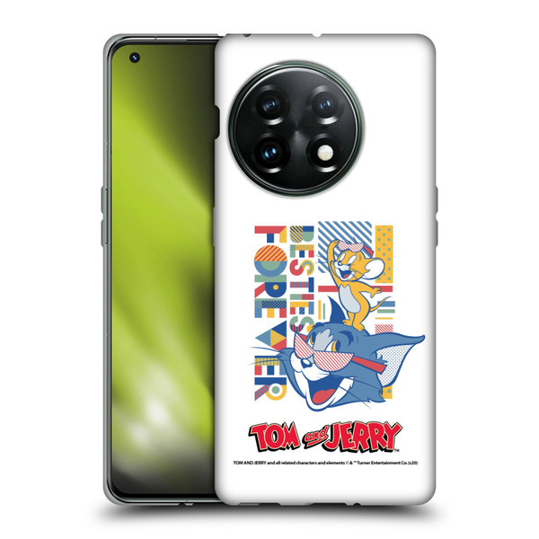 Tom and Jerry Color Blocks Besties Forever Soft Gel Case for OnePlus 11 5G