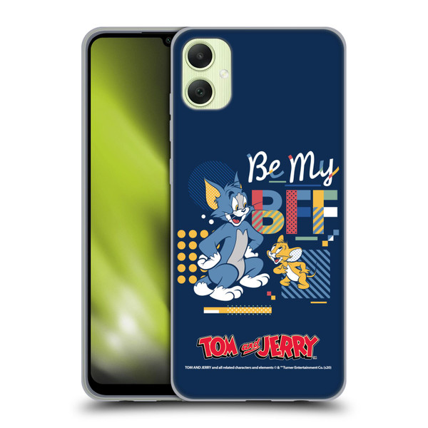 Tom and Jerry Color Blocks Be My Bff Soft Gel Case for Samsung Galaxy A05